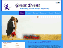 Tablet Screenshot of greatevent.com